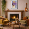 1974 – The Man With The Golden Gun by Linda Charles, limited edition print, in room