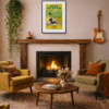 1977 – The Spy Who Loved Me by Linda Charles, limited edition print, in room