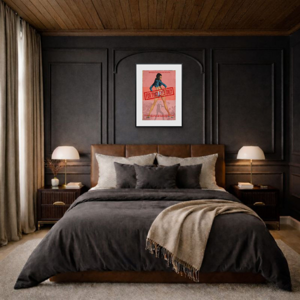 1981 – For Your Eyes Only by Linda Charles, limited edition print, in room