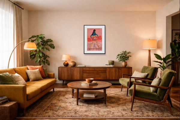 1981 – For Your Eyes Only by Linda Charles, limited edition print, in room