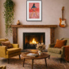 1981 – For Your Eyes Only by Linda Charles, limited edition print, in room