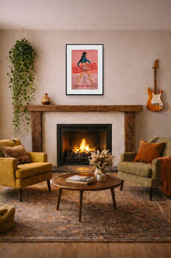 1981 – For Your Eyes Only by Linda Charles, limited edition print, in room