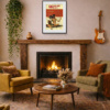 1983 – Octopussy by Linda Charles, limited edition print, in room