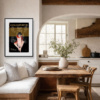 1995 – Golden Eye by Linda Charles, limited edition print, in room