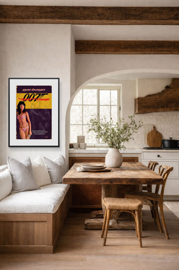 1999 – The World Is Not Enough by Linda Charles, limited edition print, in room