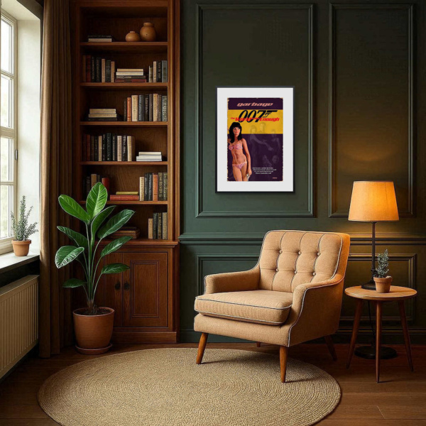 1999 – The World Is Not Enough by Linda Charles, limited edition print, in room