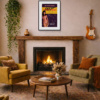 1999 – The World Is Not Enough by Linda Charles, limited edition print, in room