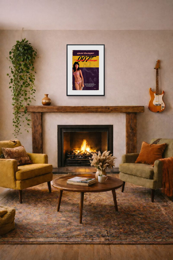 1999 – The World Is Not Enough by Linda Charles, limited edition print, in room