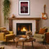 2002 – Die Another Day by Linda Charles, limited edition print, in room