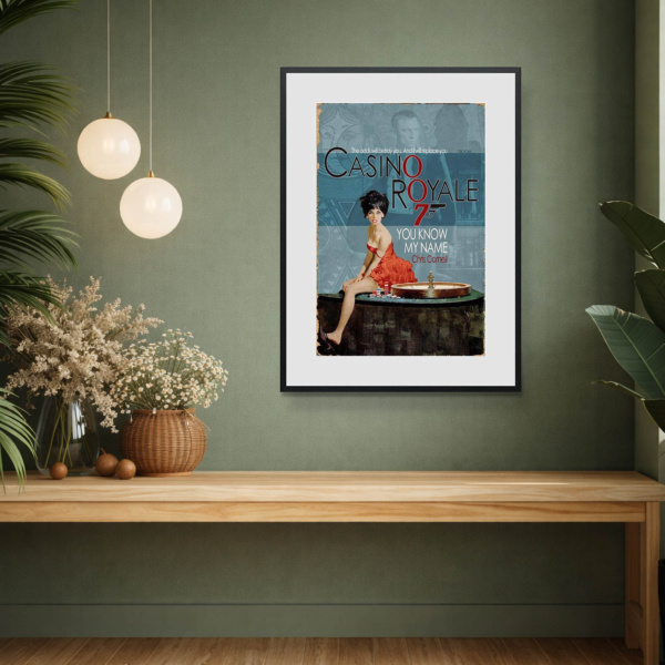 2006 – Casino Royale by Linda Charles, limited edition print, in room