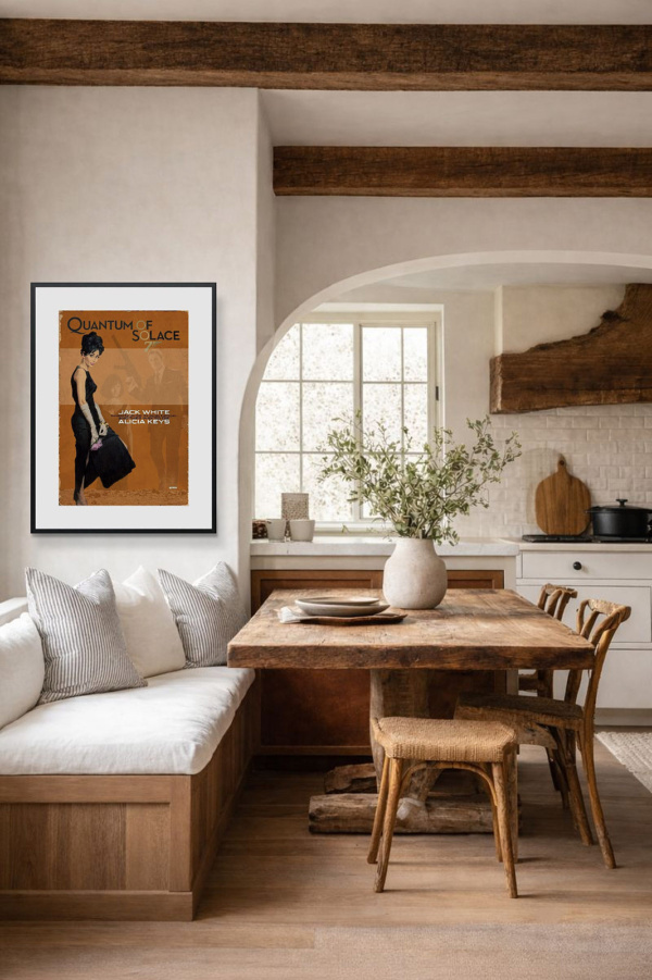 2008 – Quantum Of Solace by Linda Charles, limited edition print, in room