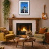 2012 – Skyfall by Linda Charles, limited edition print, in room