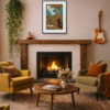 2021 – No Time To Die by Linda Charles, limited edition print, in room