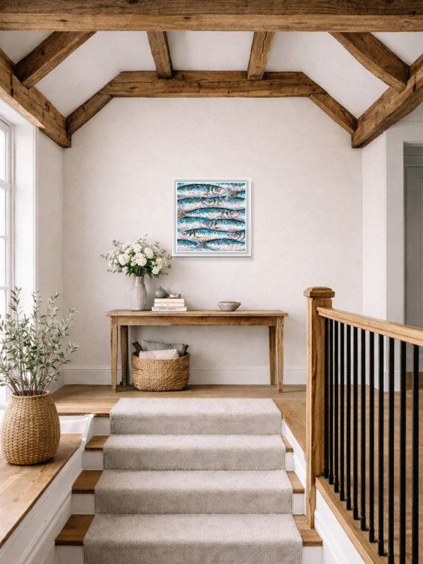 North Atlantic Herring (Limited Edition) by Giles Ward, limited edition print, in room