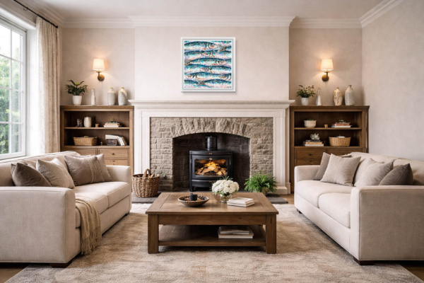 North Atlantic Herring (Limited Edition) by Giles Ward, limited edition print, in room