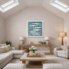 Mackerel Swim (Limited Edition) by Giles Ward, limited edition print, in room