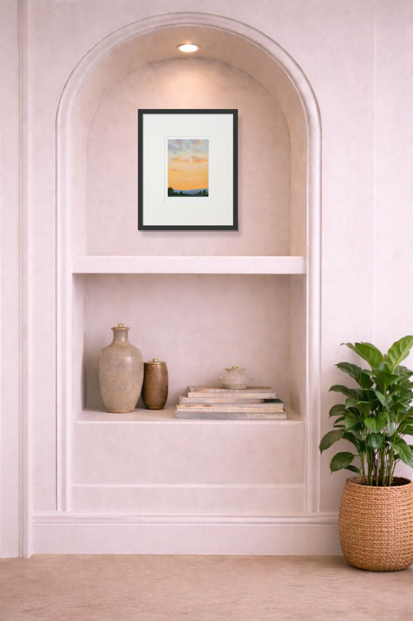 Embers Of A Quiet Day (Limited Edition) by Matthew Cordwell, limited edition print, in room