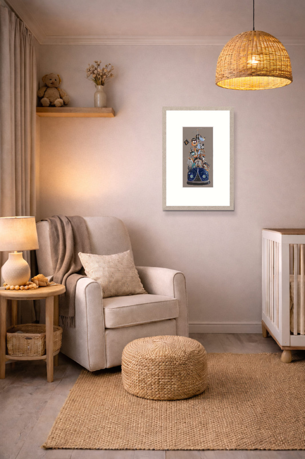 Scream For Speed III by Gary Walton, limited edition print, in room