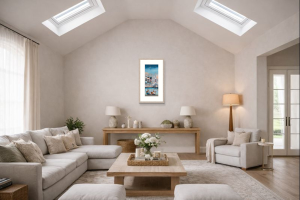 Back To Back by Gary Walton, limited edition print, in room