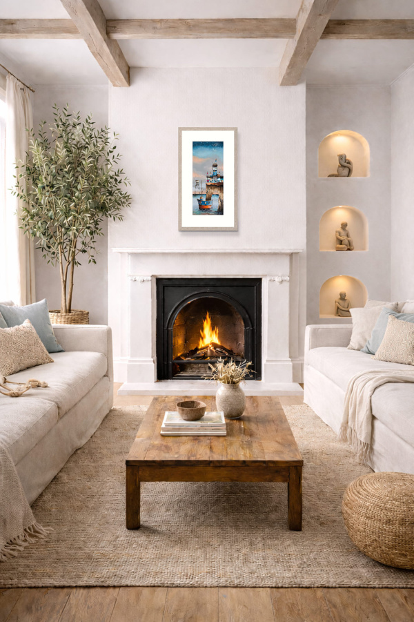 Little Durdle by Gary Walton, limited edition print, in room