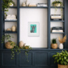 Stripey Wonder by Amy Louise, limited edition print, in room