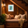 Stripey Wonder by Amy Louise, limited edition print, in room