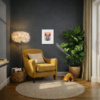 Rhino Rumble by Amy Louise, limited edition print, in room