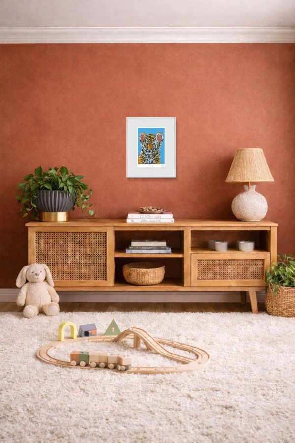 Little Roar by Amy Louise, limited edition print, in room