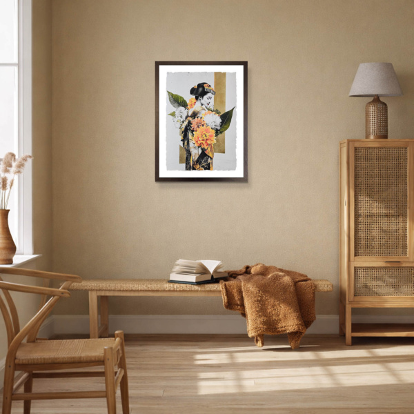 Fukuoka by Chuck, limited edition print, in room