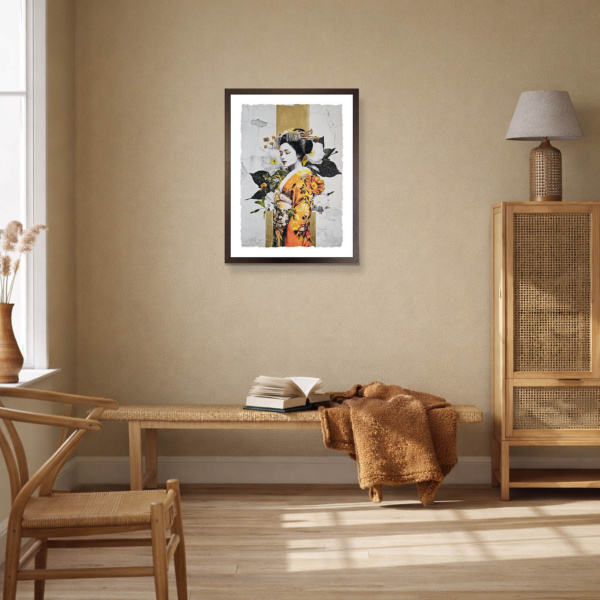Nagasaki by Chuck, limited edition print, in room