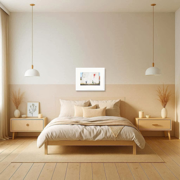 Good Shot! by Chris Ross Williamson, limited edition print, in room