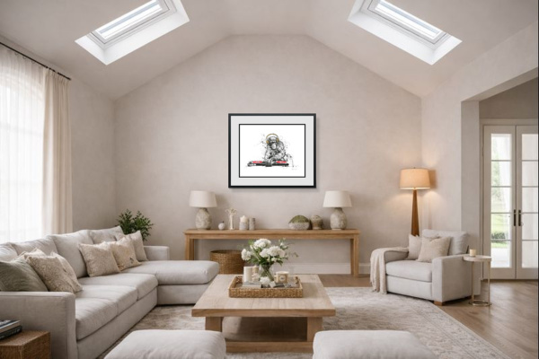 DJ Man Cub II by Scott Tetlow, limited edition print, in room