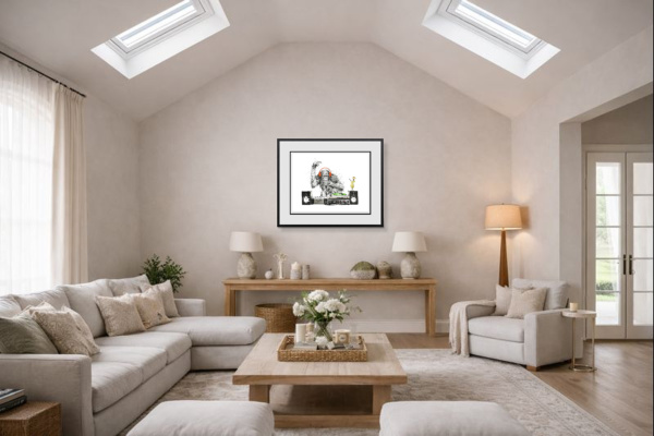 DJ Man Cub III by Scott Tetlow, limited edition print, in room