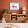 Just Crack On by Scott Tetlow, limited edition print, in room