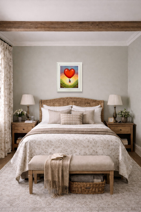 The World Is Ours by Michael Abrams, limited edition print, in room