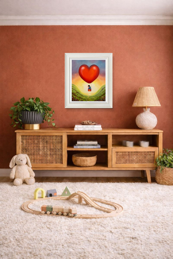 The World Is Ours by Michael Abrams, limited edition print, in room