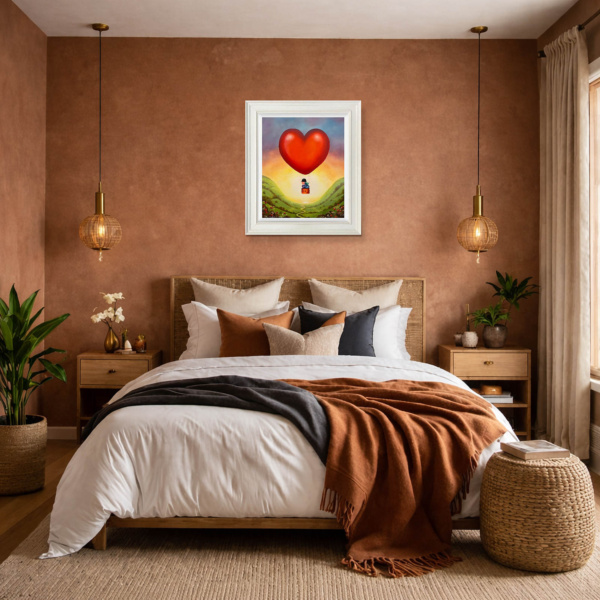 The World Is Ours by Michael Abrams, limited edition print, in room