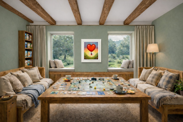 The World Is Ours by Michael Abrams, limited edition print, in room