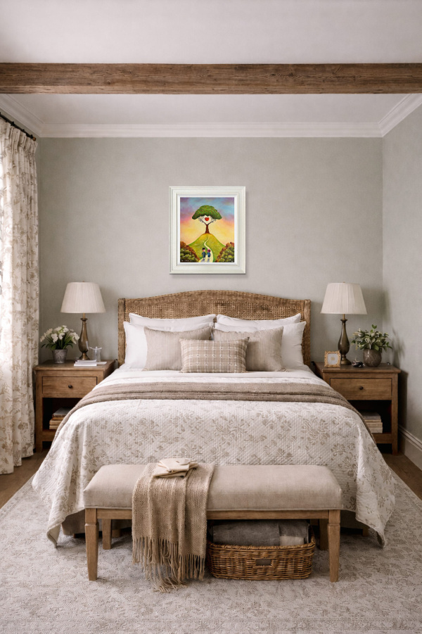 The Path Of Love by Michael Abrams, limited edition print, in room