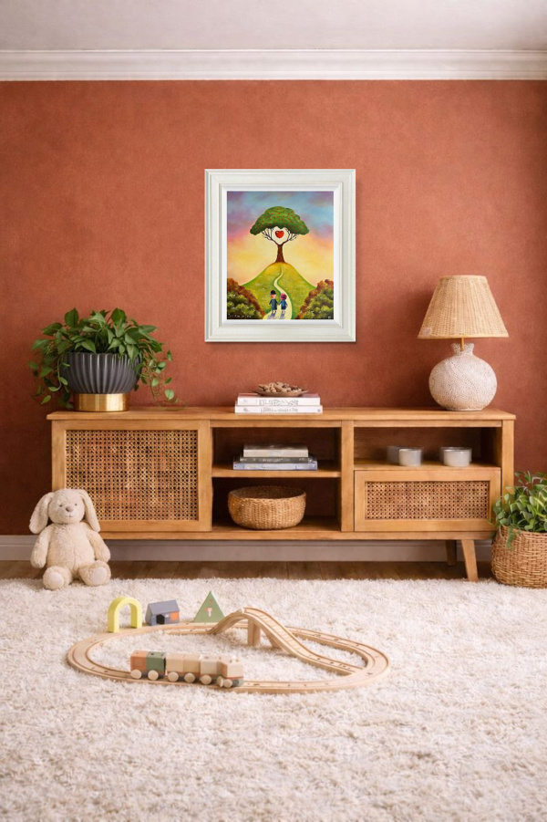 The Path Of Love by Michael Abrams, limited edition print, in room