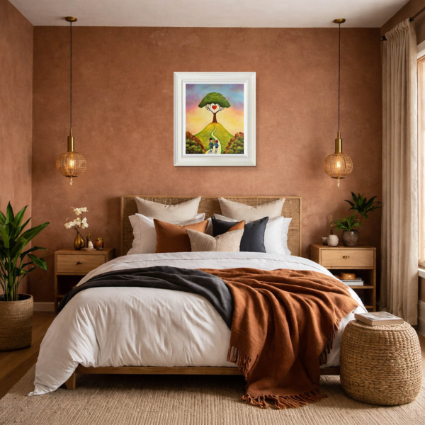 The Path Of Love by Michael Abrams, limited edition print, in room