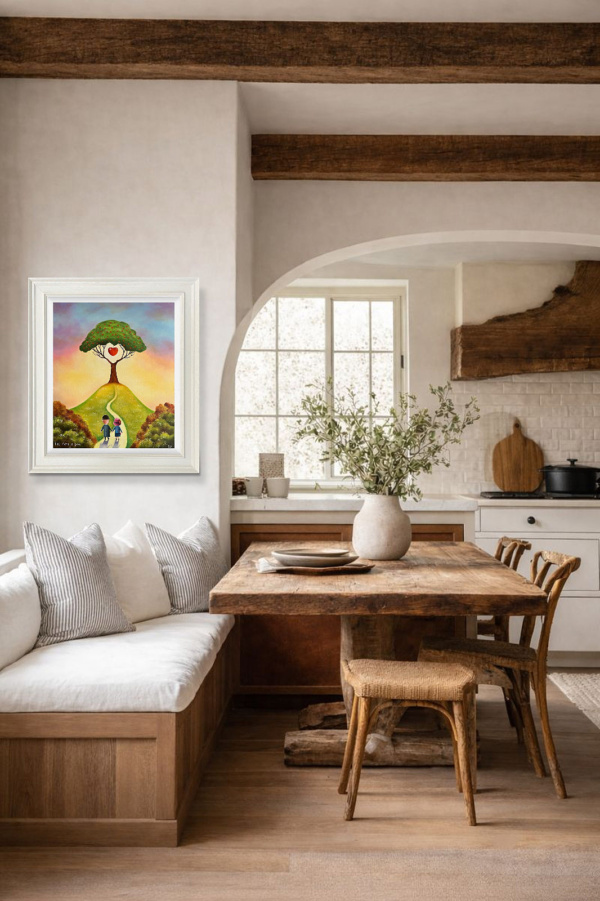 The Path Of Love by Michael Abrams, limited edition print, in room