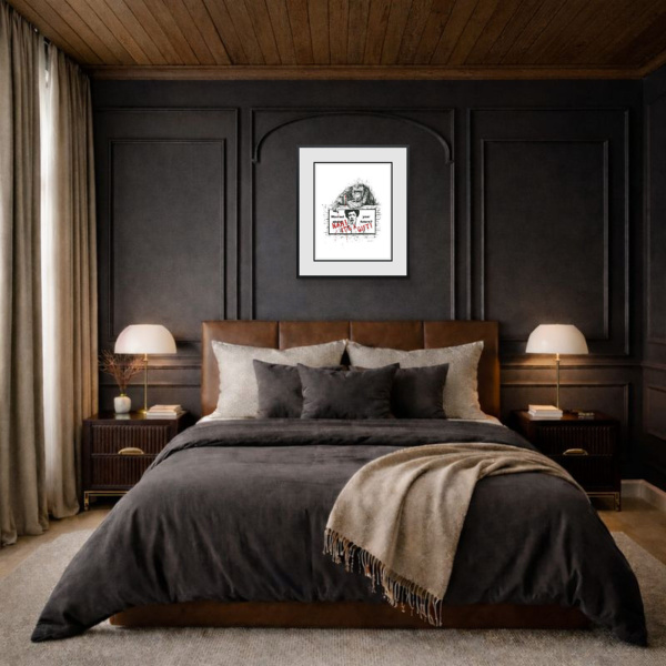 Nah! It’s A Gift by Scott Tetlow, limited edition print, in room
