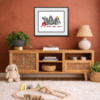 Not All Heroes Wear Capes by Scott Tetlow, limited edition print, in room