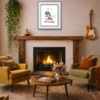 Life’s A Ride by Scott Tetlow, limited edition print, in room
