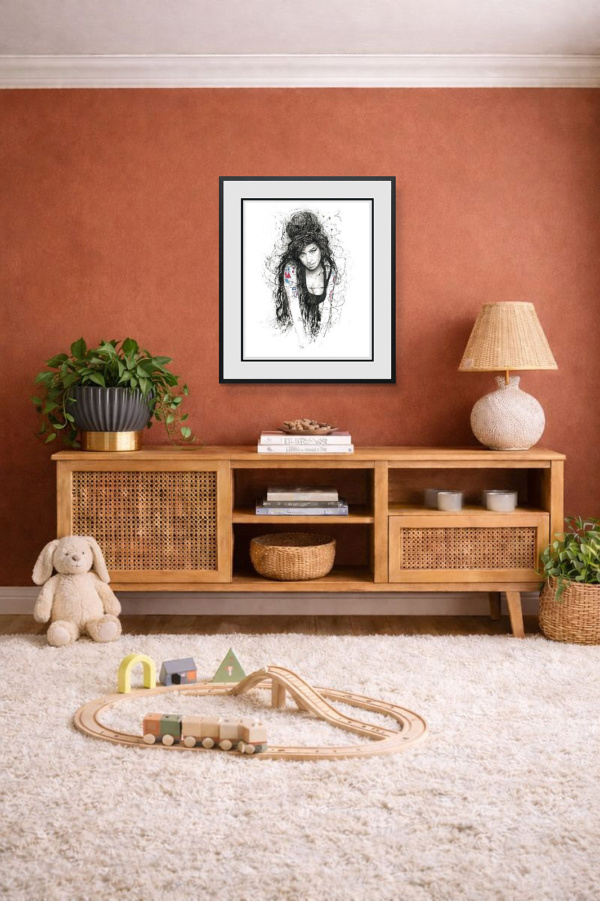 Amy by Scott Tetlow, limited edition print, in room