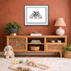 Brotherhood by Scott Tetlow, limited edition print, in room