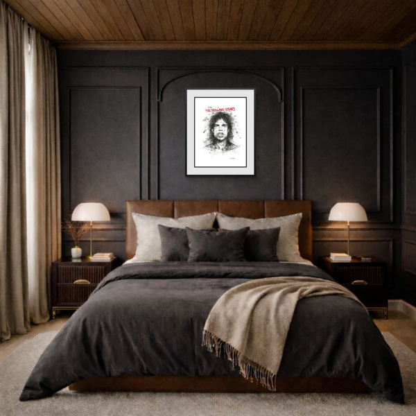Moves Like Jagger by Scott Tetlow, limited edition print, in room