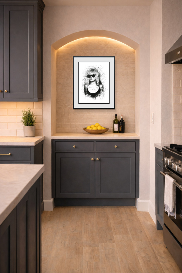 Debbie Harry by Scott Tetlow, limited edition print, in room