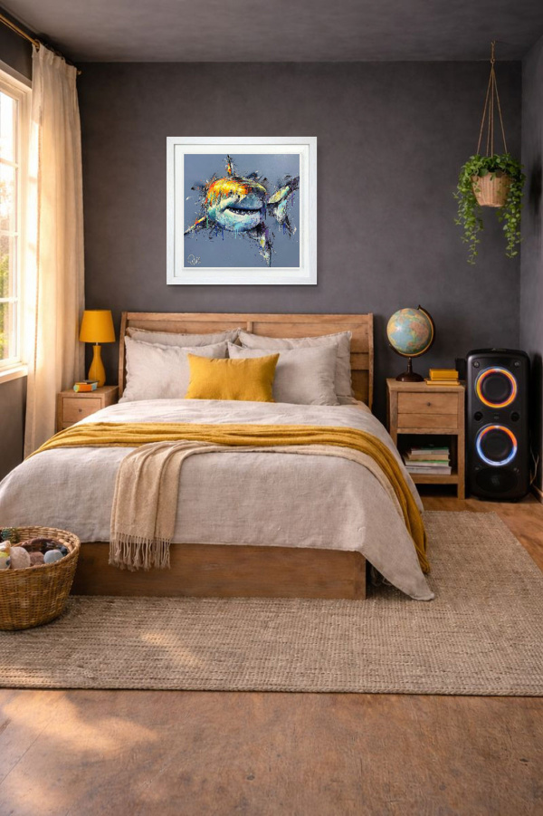 Bruce by Joe Galindo, limited edition print, in room